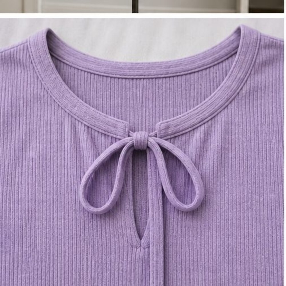 Lilac Button Blouse - Picture 4 of 6